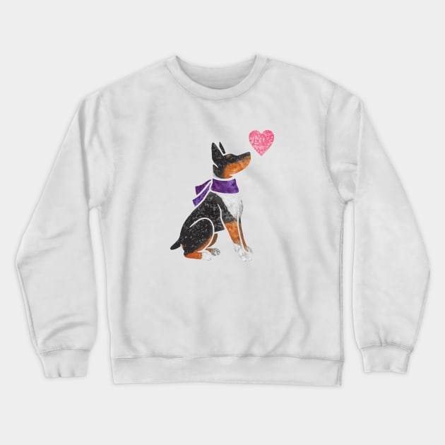 Rat Terrier Crewneck Sweatshirt by animalartbyjess